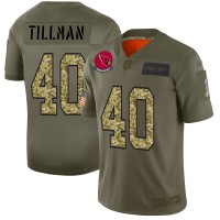 Arizona Arizona Cardinals #40 Pat Tillman Men's Nike 2019 Olive Camo Salute To Service Limited NFL Jersey