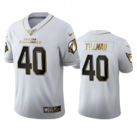 Arizona Arizona Cardinals #40 Pat Tillman Men's Nike White Golden Edition Vapor Limited NFL 100 Jersey