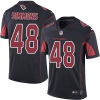 Nike Arizona Cardinals #48 Isaiah Simmons Black Men's Stitched NFL Limited Rush Jersey