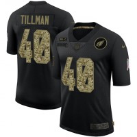 Arizona Arizona Cardinals #40 Pat Tillman Men's Nike 2020 Salute To Service Camo Limited NFL Jersey Black