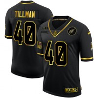 Arizona Arizona Cardinals #40 Pat Tillman Men's Nike 2020 Salute To Service Golden Limited NFL Jersey Black