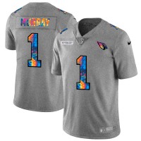 Arizona Arizona Cardinals #1 Kyler Murray Men's Nike Multi-Color 2020 NFL Crucial Catch NFL Jersey Greyheather