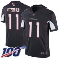 Nike Arizona Cardinals #11 Larry Fitzgerald Black Alternate Men's Stitched NFL 100th Season Vapor Limited Jersey
