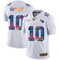 Arizona Arizona Cardinals #10 DeAndre Hopkins Men's White Nike Multi-Color 2020 NFL Crucial Catch Limited NFL Jersey