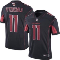 Nike Arizona Cardinals #11 Larry Fitzgerald Black Men's Stitched NFL Limited Rush Jersey