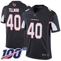 Nike Arizona Cardinals #40 Pat Tillman Black Alternate Men's Stitched NFL 100th Season Vapor Limited Jersey