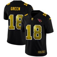 Arizona Arizona Cardinals #18 A.J. Green Men's Black Nike Golden Sequin Vapor Limited NFL Jersey