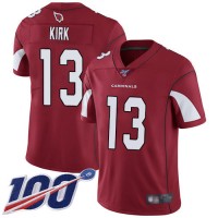 Nike Arizona Cardinals #13 Christian Kirk Red Team Color Men's Stitched NFL 100th Season Vapor Limited Jersey
