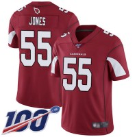 Nike Arizona Cardinals #55 Chandler Jones Red Team Color Men's Stitched NFL 100th Season Vapor Limited Jersey