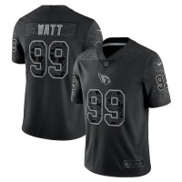 Arizona Arizona Cardinals #99 J.J. Watt Black Men's Nike NFL Black Reflective Limited Jersey