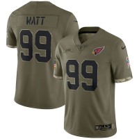 Arizona Arizona Cardinals #99 J.J. Watt Nike Men's 2022 Salute To Service Limited Jersey - Olive