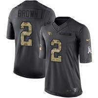Nike Arizona Cardinals #2 Marquise Brown Black Men's Stitched NFL Limited 2016 Salute to Service Jersey