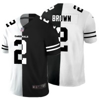 Arizona Arizona Cardinals #2 Marquise Brown Men's Black V White Peace Split Nike Vapor Untouchable Limited NFL Jersey