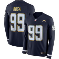 Men's Los Angeles Chargers #99 Joey Bosa Navy Blue Team Color Men's Stitched NFL Limited Therma Long Sleeve Jersey