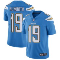 Nike Los Angeles Chargers #19 Lance Alworth Electric Blue Alternate Men's Stitched NFL Vapor Untouchable Limited Jersey