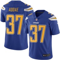 Nike Los Angeles Chargers #37 Jahleel Addae Electric Blue Men's Stitched NFL Limited Rush Jersey