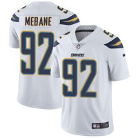Nike Los Angeles Chargers #92 Brandon Mebane White Men's Stitched NFL Vapor Untouchable Limited Jersey