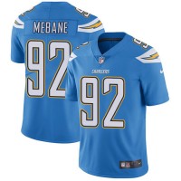 Nike Los Angeles Chargers #92 Brandon Mebane Electric Blue Alternate Men's Stitched NFL Vapor Untouchable Limited Jersey