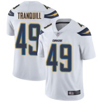 Nike Los Angeles Chargers #49 Drue Tranquill White Men's Stitched NFL Vapor Untouchable Limited Jersey