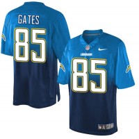 Nike Los Angeles Chargers #85 Antonio Gates Electric Blue/Navy Blue Men's Stitched NFL Elite Fadeaway Fashion Jersey