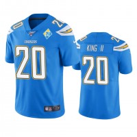 Los Angeles Los Angeles Chargers #20 Desmond King Light Blue 60th Anniversary Vapor Limited NFL Jersey
