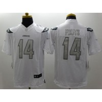 Nike Los Angeles Chargers #14 Dan Fouts White Men's Stitched NFL Limited Platinum Jersey