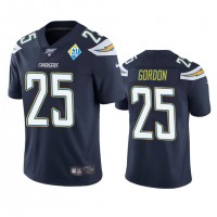 Los Angeles Los Angeles Chargers #25 Melvin Gordon Navy 60th Anniversary Vapor Limited NFL Jersey