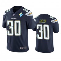 Los Angeles Los Angeles Chargers #30 Austin Ekeler Navy 60th Anniversary Vapor Limited NFL Jersey