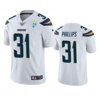 Los Angeles Los Angeles Chargers #31 Adrian Phillips White 60th Anniversary Vapor Limited NFL Jersey