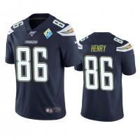 Los Angeles Los Angeles Chargers #86 Hunter Henry Navy 60th Anniversary Vapor Limited NFL Jersey