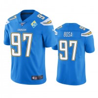 Los Angeles Los Angeles Chargers #97 Joey Bosa Light Blue 60th Anniversary Vapor Limited NFL Jersey