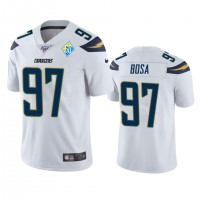 Los Angeles Los Angeles Chargers #97 Joey Bosa White 60th Anniversary Vapor Limited NFL Jersey
