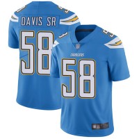 Nike Los Angeles Chargers #58 Thomas Davis Sr Electric Blue Alternate Men's Stitched NFL Vapor Untouchable Limited Jersey