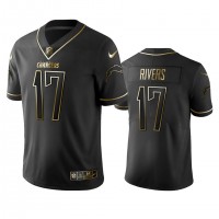 Los Angeles Chargers #17 Philip Rivers Men's Stitched NFL Vapor Untouchable Limited Black Golden Jersey