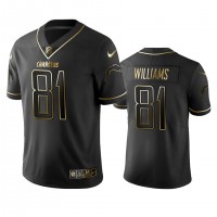 Los Angeles Chargers #81 Mike Williams Men's Stitched NFL Vapor Untouchable Limited Black Golden Jersey