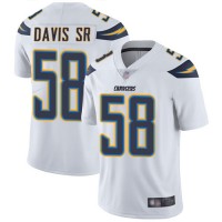 Nike Los Angeles Chargers #58 Thomas Davis Sr White Men's Stitched NFL Vapor Untouchable Limited Jersey
