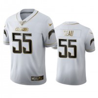 Los Angeles Los Angeles Chargers #55 Junior Seau Men's Nike White Golden Edition Vapor Limited NFL 100 Jersey