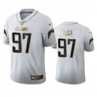 Los Angeles Los Angeles Chargers #97 Joey Bosa Men's Nike White Golden Edition Vapor Limited NFL 100 Jersey