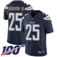 Nike Los Angeles Chargers #25 Melvin Gordon III Navy Blue Team Color Men's Stitched NFL 100th Season Vapor Limited Jersey