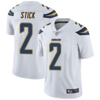 Nike Los Angeles Chargers #2 Easton Stick White Men's Stitched NFL Vapor Untouchable Limited Jersey