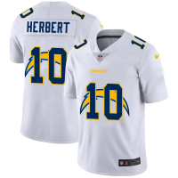 Los Angeles Los Angeles Chargers #10 Justin Herbert White Men's Nike Team Logo Dual Overlap Limited NFL Jersey
