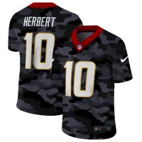 Los Angeles Los Angeles Chargers #10 Justin Herbert Men's Nike 2020 Black CAMO Vapor Untouchable Limited Stitched NFL Jersey