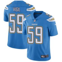 Nike Los Angeles Chargers #59 Nick Vigil Electric Blue Alternate Men's Stitched NFL Vapor Untouchable Limited Jersey