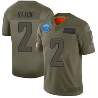 Nike Los Angeles Chargers #2 Easton Stick Camo Men's Stitched NFL Limited 2019 Salute To Service Jersey