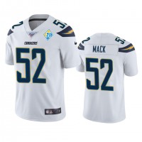 Los Angeles Los Angeles Chargers #52 Khalil Mack White 60th Anniversary Vapor Limited NFL Jersey