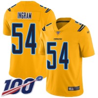 Nike Los Angeles Chargers #54 Melvin Ingram Gold Men's Stitched NFL Limited Inverted Legend 100th Season Jersey