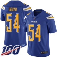 Nike Los Angeles Chargers #54 Melvin Ingram Electric Blue Men's Stitched NFL Limited Rush 100th Season Jersey