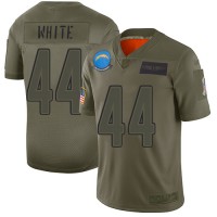 Nike Los Angeles Chargers #44 Kyzir White Camo Men's Stitched NFL Limited 2019 Salute To Service Jersey