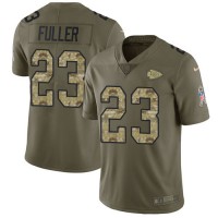 Nike Kansas City Chiefs #23 Kendall Fuller Olive/Camo Men's Stitched NFL Limited 2017 Salute To Service Jersey