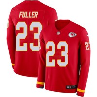 Men's Kansas City Chiefs #23 Kendall Fuller Red Team Color Men's Stitched NFL Limited Therma Long Sleeve Jersey
